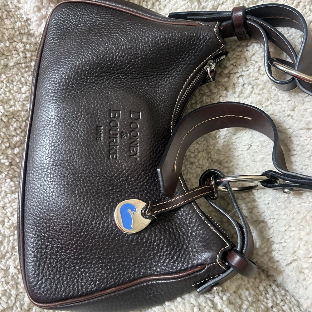 Dooney & Bourke Brown Leather Belt Bag with Luxurious Finish